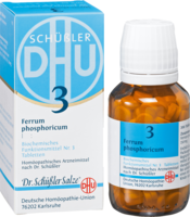 DHU Schüssler Salz Nr. 3 Ferrum phosphoricum D6, 80 Tabl.