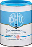 DHU Schüssler Salz Nr. 3 Ferrum phosphoricum D12, 1000 Tabl.