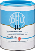 DHU Schüssler Salz Nr. 10 Natrium sulfuricum D6, Tabl.