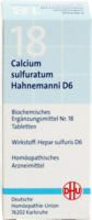 DHU Schüssler Salz Nr. 18 Calcium sulfuratum D6, 80 Tabletten
