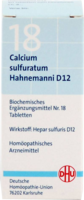 DHU Schüssler Salz Nr. 18 Calcium sulfuratum D12, 80 Tabletten