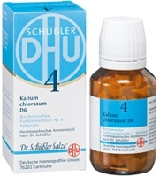 DHU Schüssler Salz Nr. 4 Kalium chloratum D6, 200 Tabl.