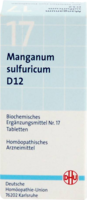 DHU Schüssler Salz Nr. 17 Manganum sulfuricum D12, 200 Tabletten