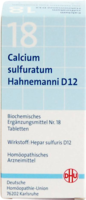 DHU Schüssler Salz Nr. 18 Calcium sulfuratum D12, 200 Tabletten