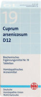 DHU Schüssler Salz Nr. 19 Cuprum arsenicosum D12, 200 Tabletten