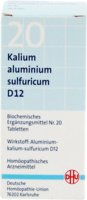 DHU Schüssler Salz Nr. 20 Kalium aluminium sulfuricum D12, 200 Tabl.