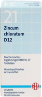 DHU Schüssler Salz Nr. 21 Zincum chloratum D12, 200 Tabletten