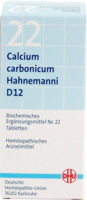 DHU Schüssler Salz Nr. 22 Calcium carbonicum D12, 200 Tabletten