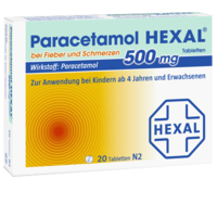 Paracetamol 500 mg HEXAL bei Fieber u. Schmerzen Tab.