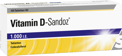 Vitamin D Sandoz 1000 Ie Tabletten 100 St