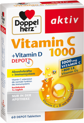 Doppelherz Aktiv Vitamin C 1000vitamin D Depot 60 St