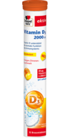 DOPPELHERZ Vitamin D3 2000 I.E. Brausetabletten