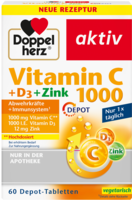 DOPPELHERZ Vitamin C 1000+D3+Zink Depot Tabletten